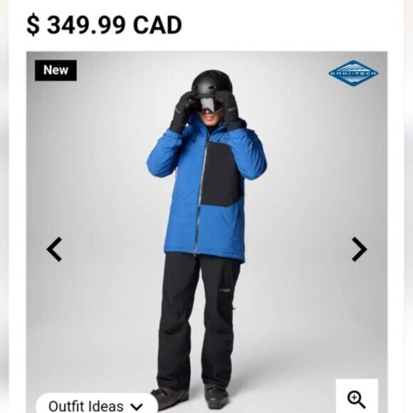 Columbia Titanium waterproof Snow pants, black Men's size Medium - Picture 9 of 9